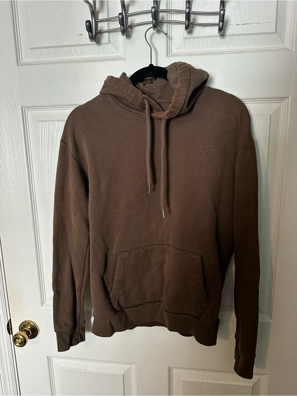 Hollister Unisex Brown Pullover Hoodie